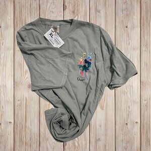 NWT Original Artwork Comfort Colors Short Sleeve Tshirt "Dandelion Dream" Bay XL